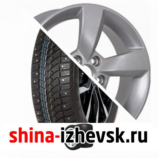 Колесо в сборе Viatti Brina Nordico (V-522) 195/65 R15 T 91 + Tech Line 543 6xR15 5×112 ET40 DIA57.1 Серебристый в Ижевске